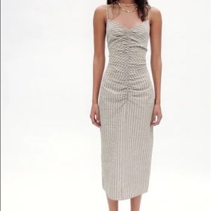 NWT Zara midi dress with back slit XS